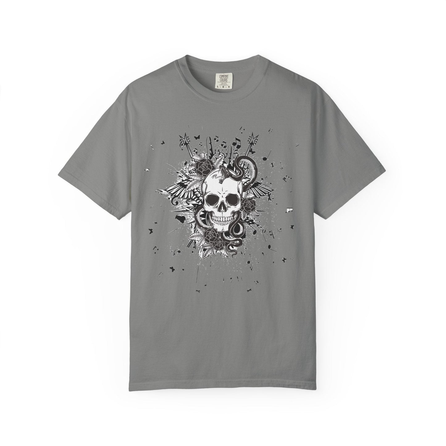 Skull butterfly t-shirt - Edgy grunge style rock 'n' roll for all
