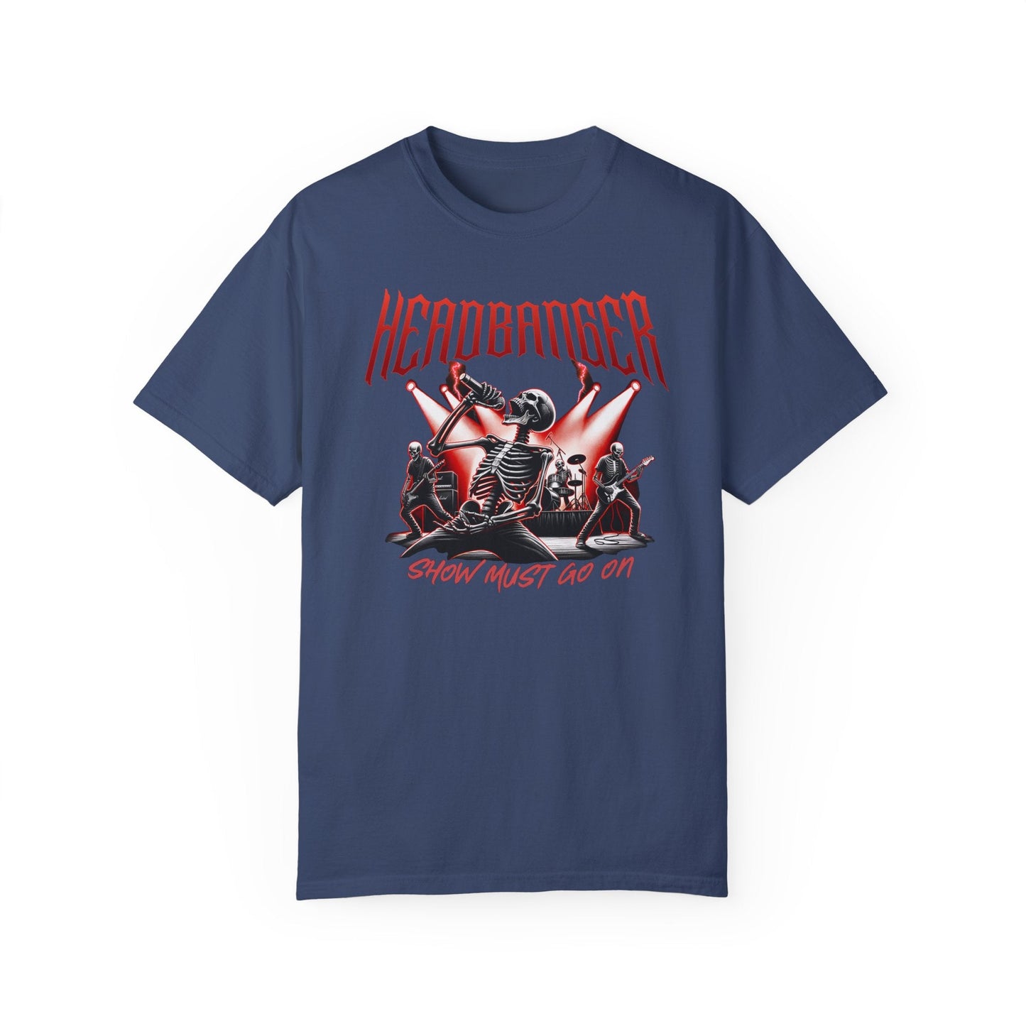 Headbanger rockers T-shirt for heavy metal fans - Show must go on