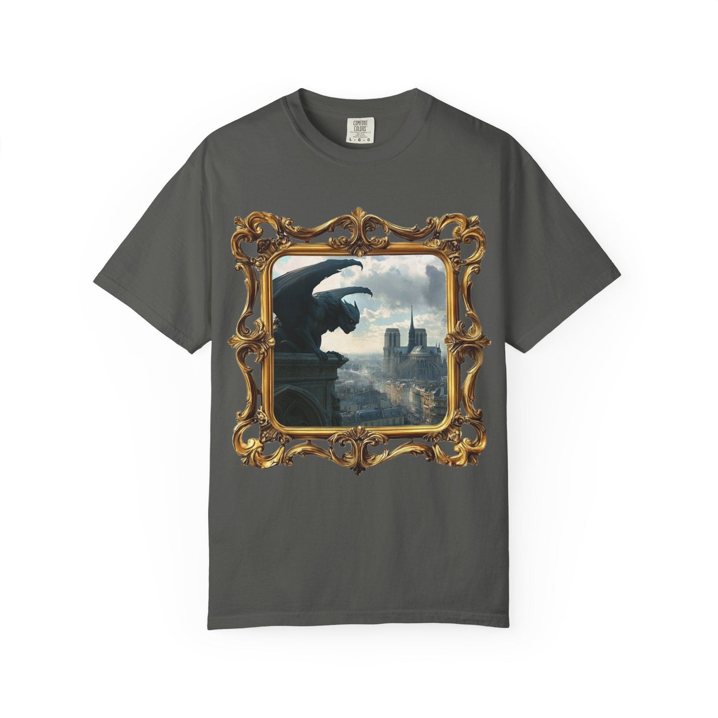 Paris mysteries gothic t-Shirt - Unique gargoyle design