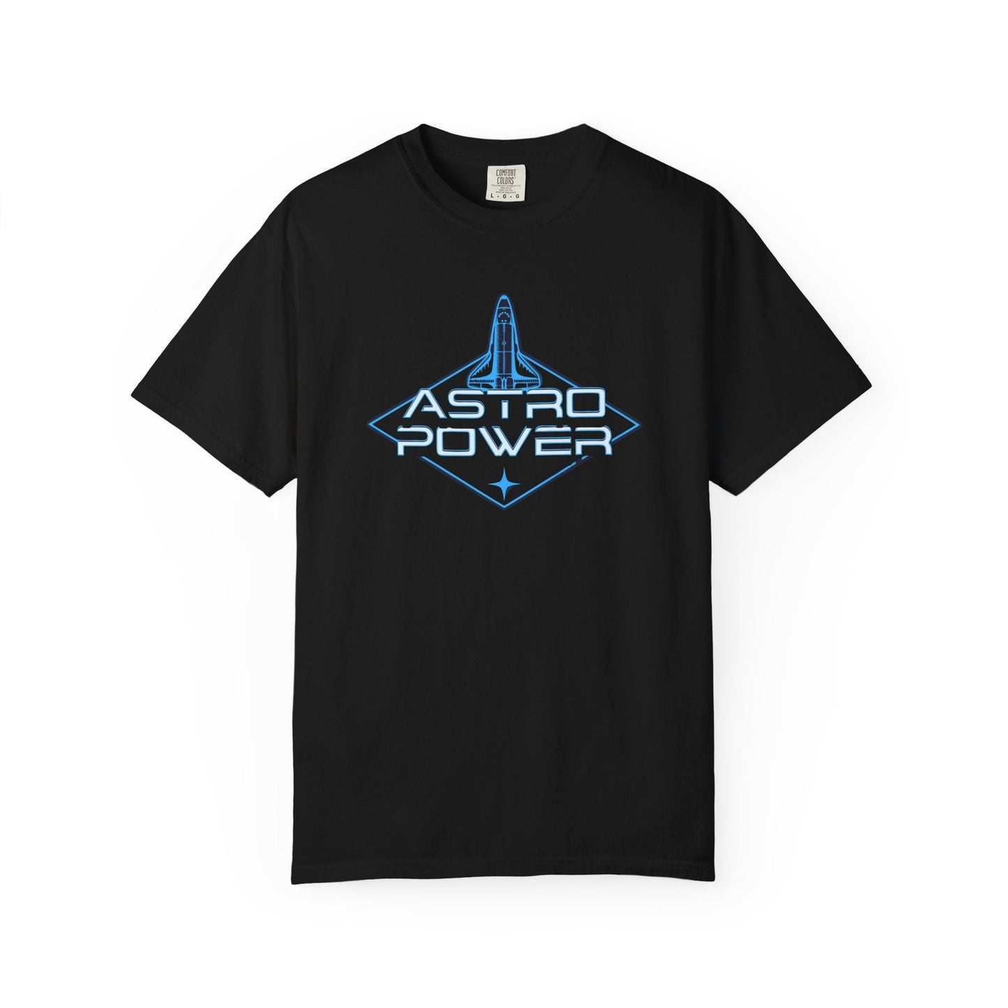Astro Power unisex t-shirt with space shuttle design | Bold graphic tee