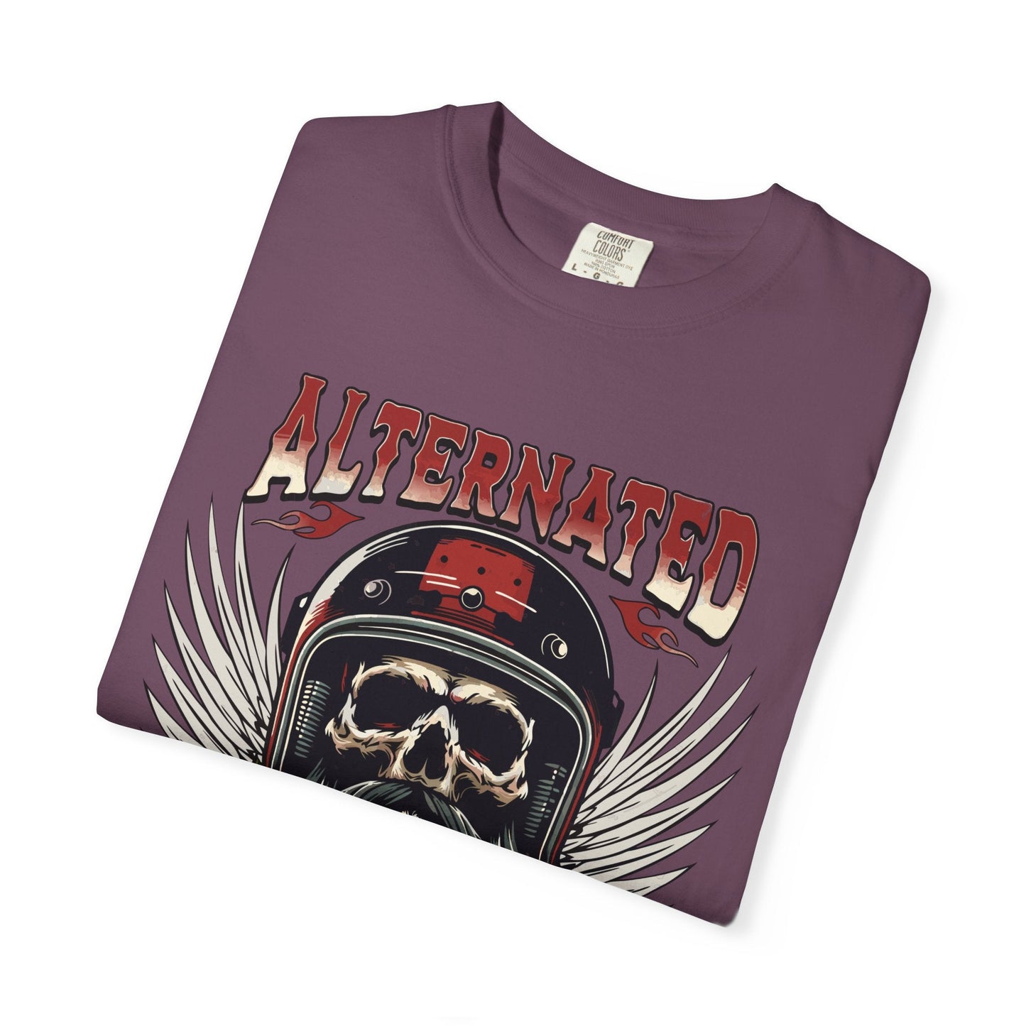 Motorbike skull t-shirt | Comfortable & Durable cotton tee for riders