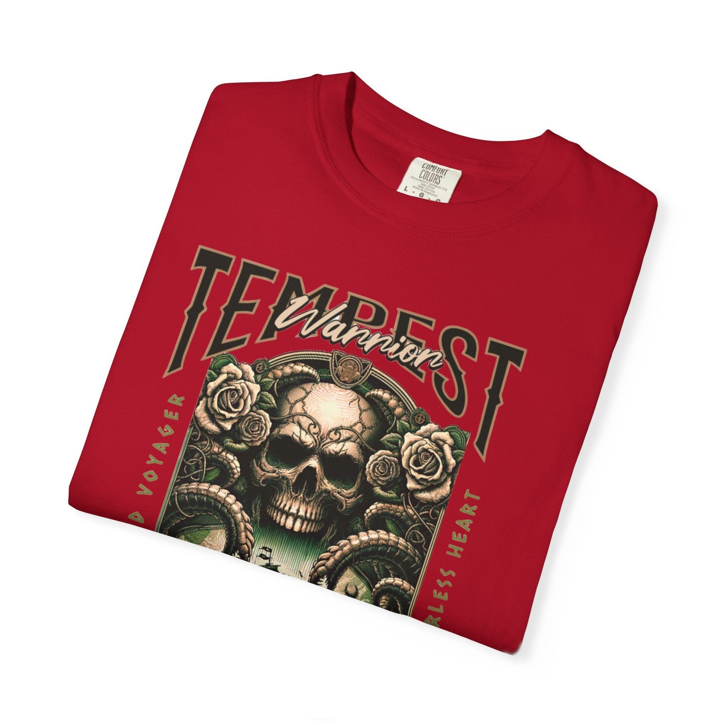 Pirate t-shirt with tempest warrior design - nautical style