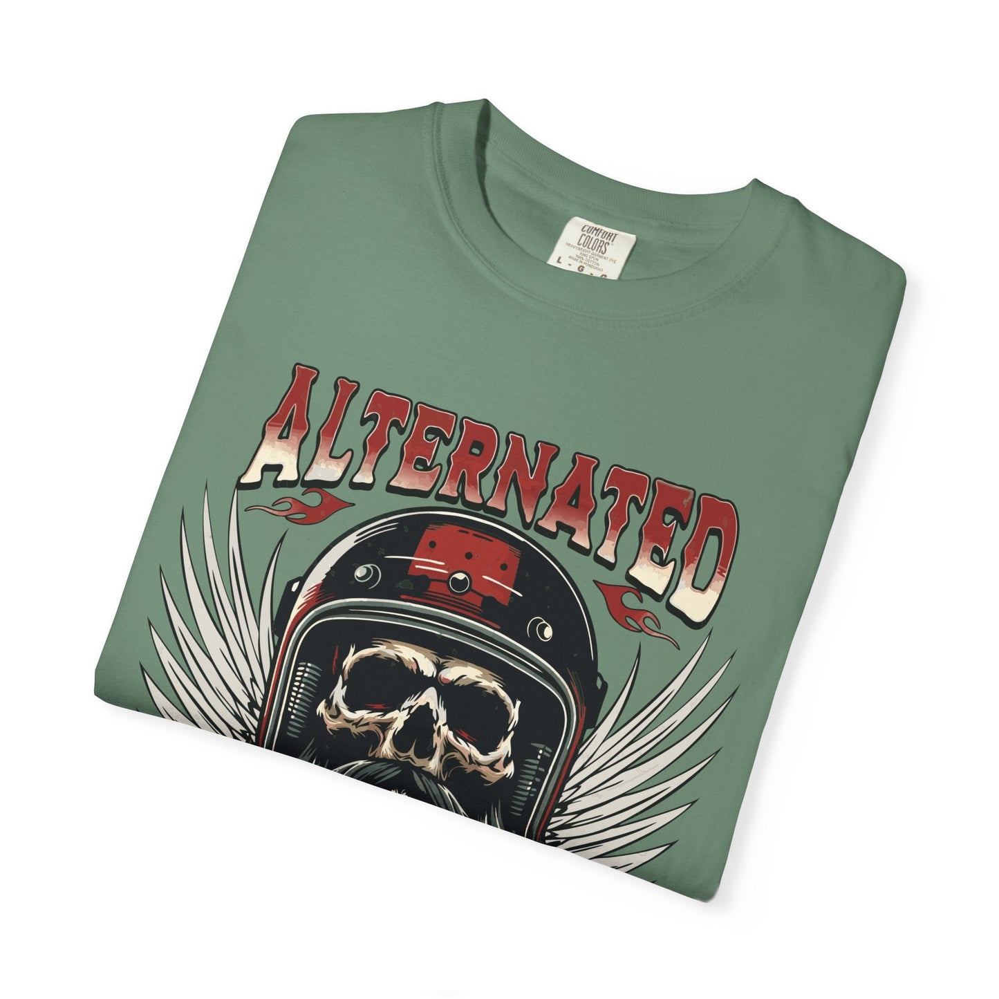 Motorbike skull t-shirt | Comfortable & Durable cotton tee for riders