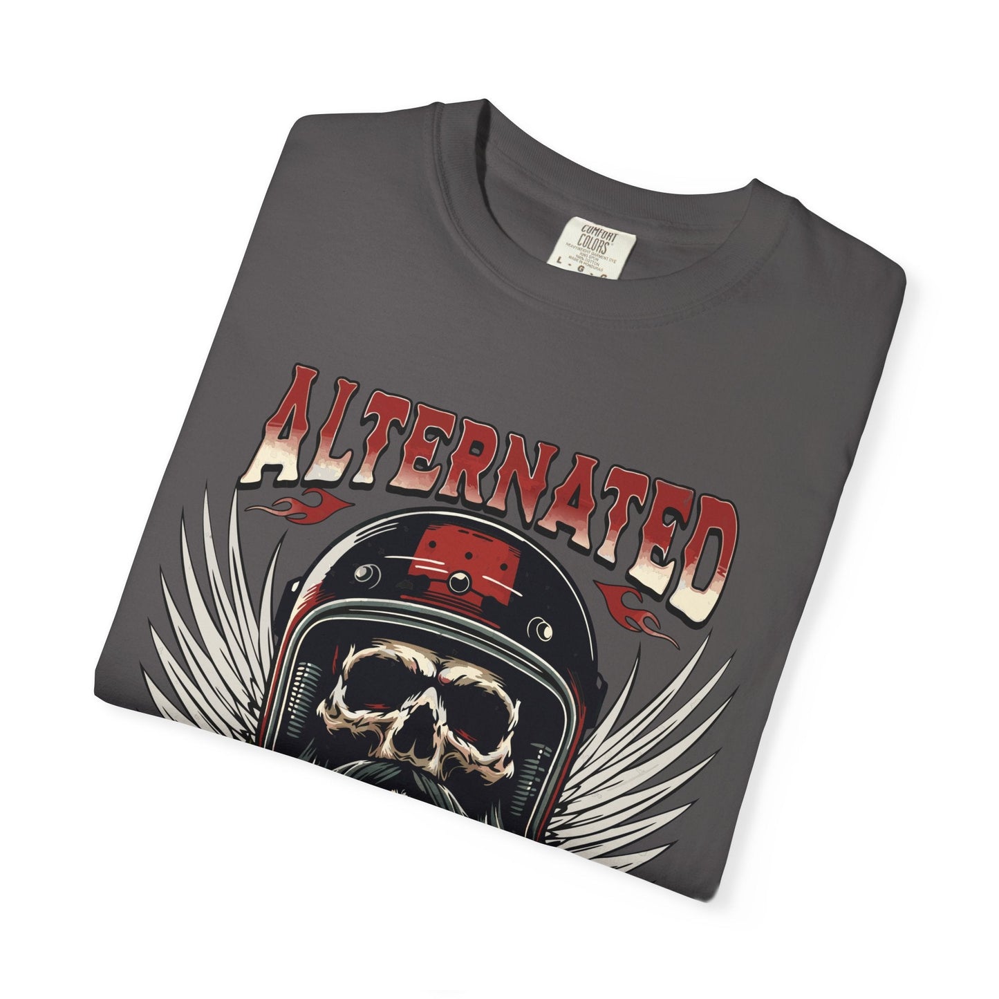 Motorbike skull t-shirt | Comfortable & Durable cotton tee for riders