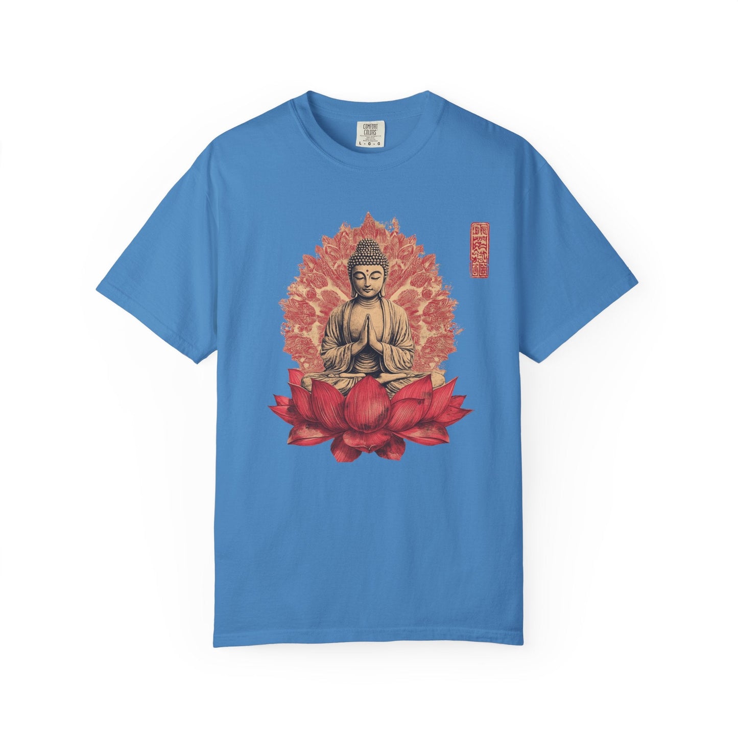 Meditation lotus t-shirt - Peaceful spiritual wear - 100% Cotton