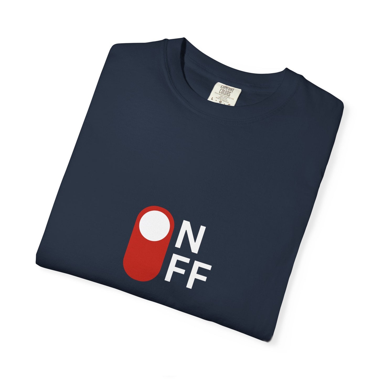 Switch button T-shirt unisex with geometric pattern design