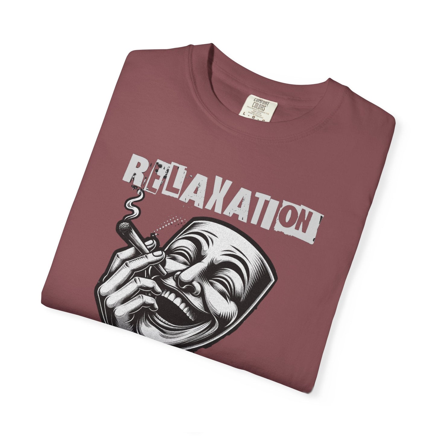 Graphic t-Shirt - relaxation is an art for men for smokers