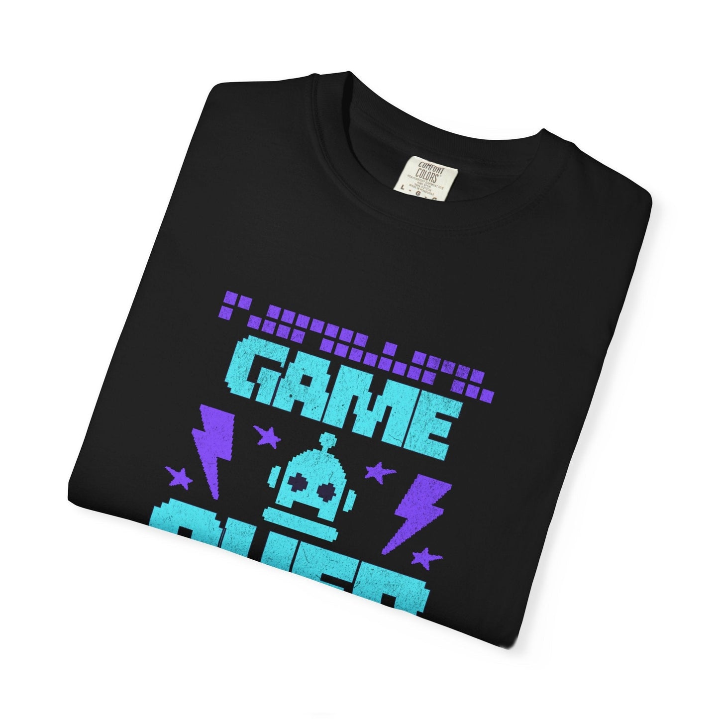 Game over black unisex t-shirt - Retro pixelated design
