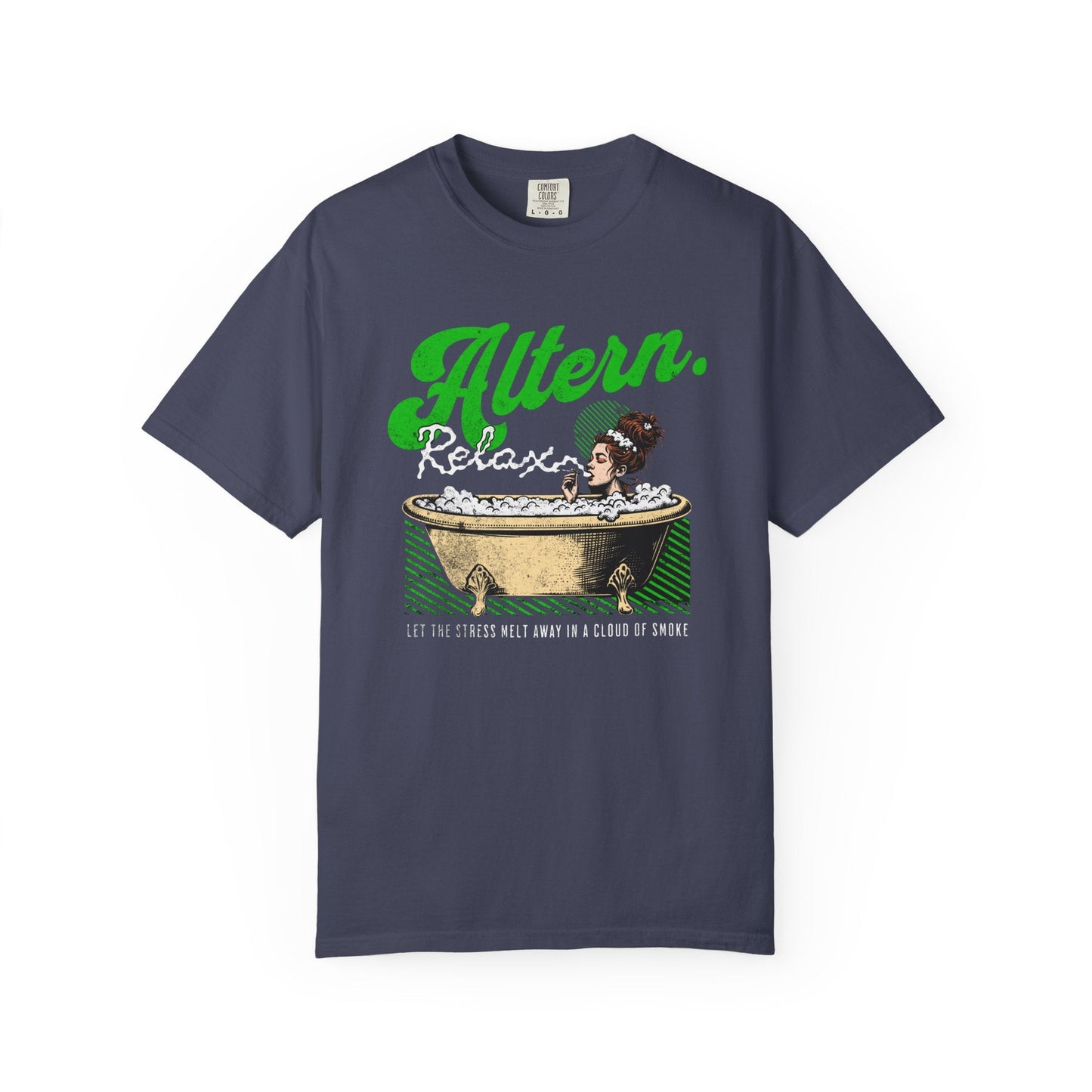 Vintage relaxation bath smoking vintage T-shirt - retro style comfort