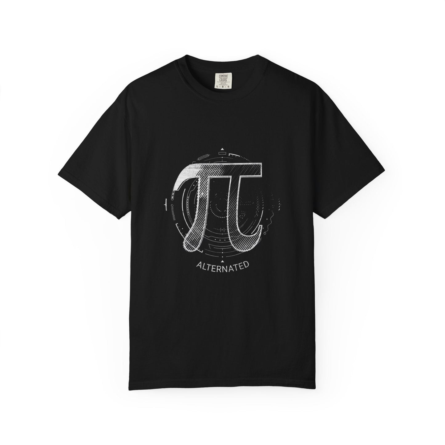 Pi Symbol dark t-shirt - Stylish math graphic tee for science lovers