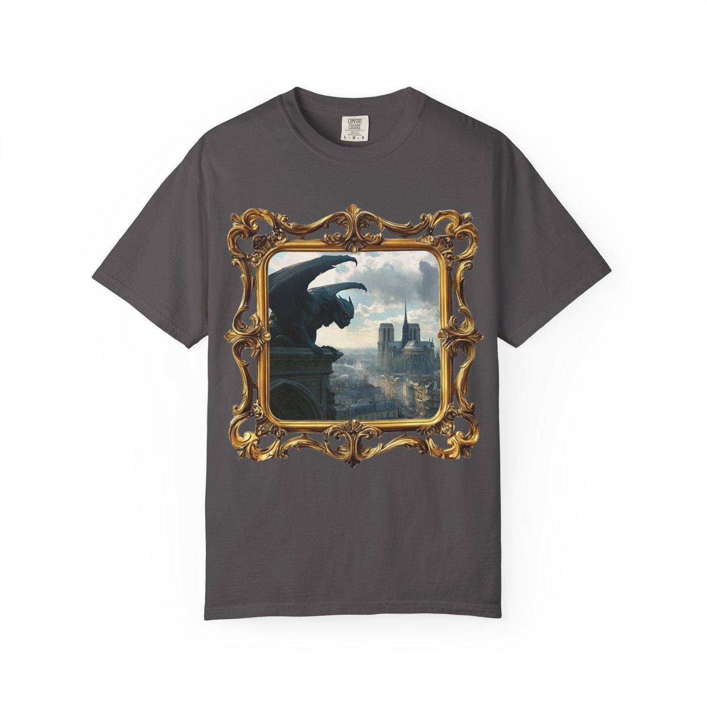 Paris mysteries gothic t-Shirt - Unique gargoyle design