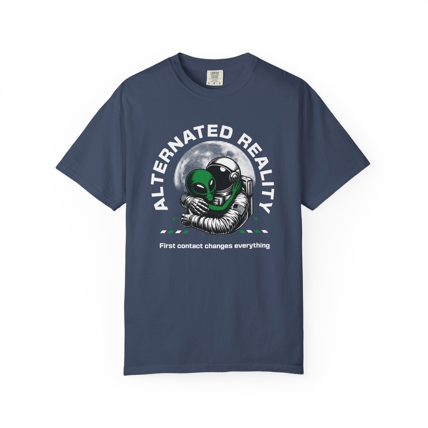 Alien love t-shirt with vintage alien and astronaut design