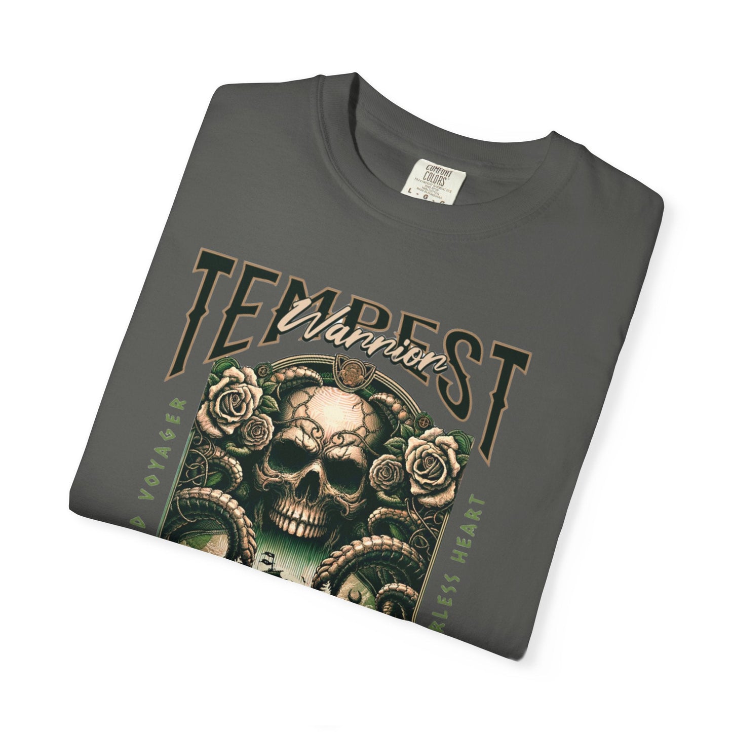 Pirate t-shirt with tempest warrior design - nautical style