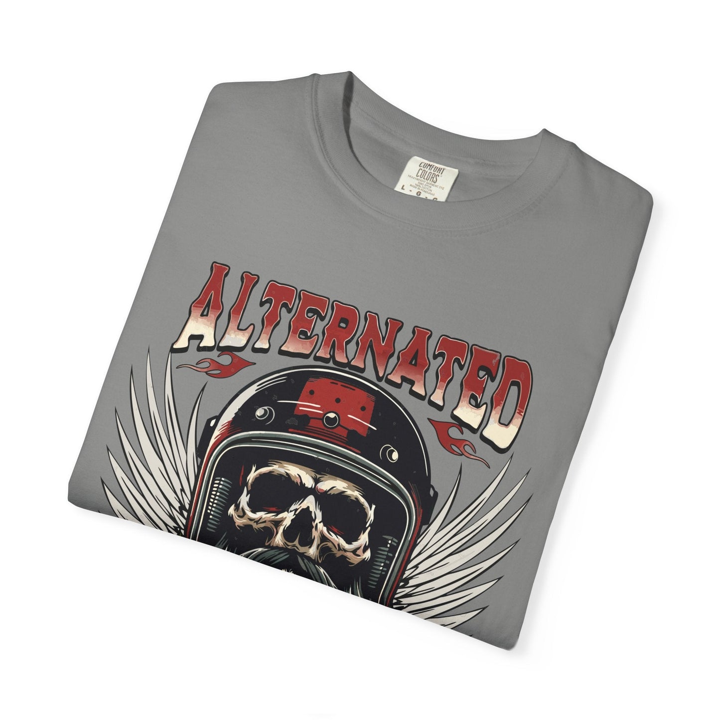 Motorbike skull t-shirt | Comfortable & Durable cotton tee for riders