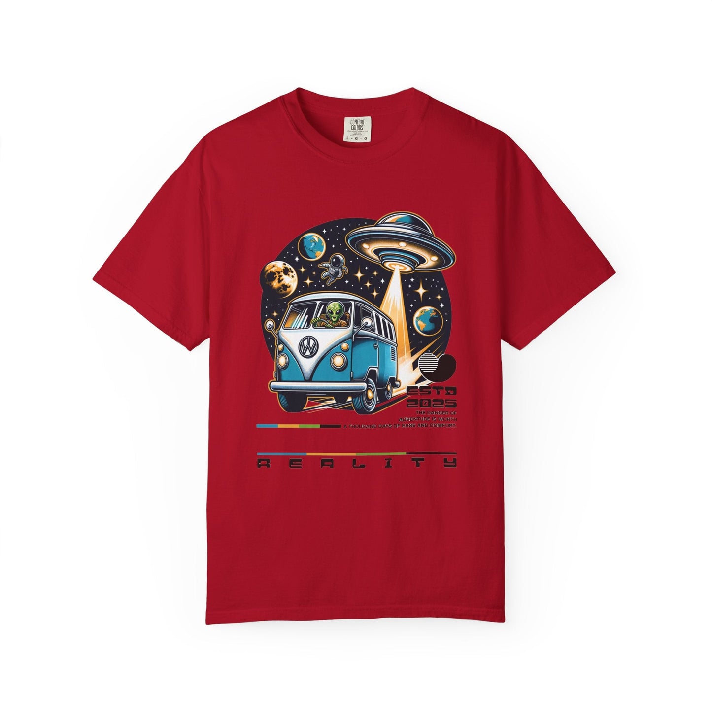 Vintage Volkswagen bus t-shirt - Unique aliens design