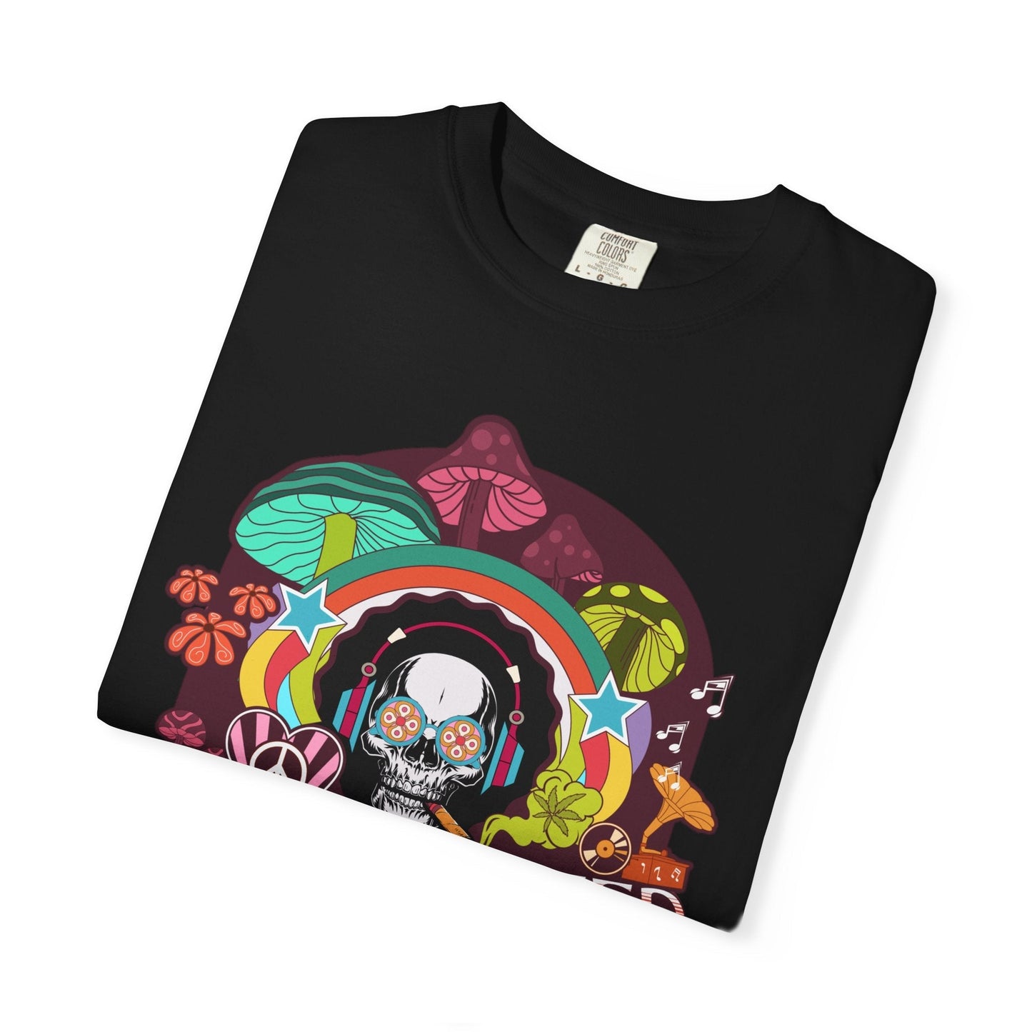 Alien t-shirt - Lovingly terresParty skull - Psychedelic alien t-shirt for Sci-Fi enthusiasts | Trendy & durabletrial for sci-fi enthusiasts