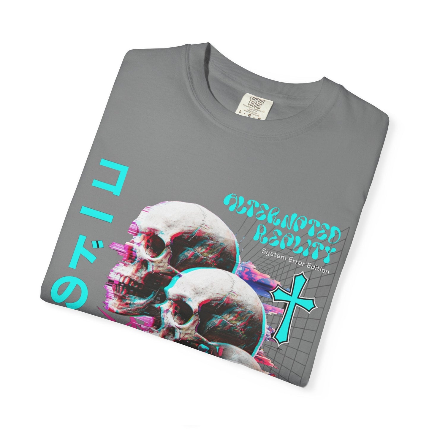 Glitch skulls anime t-shirt | Vibrant design & comfort