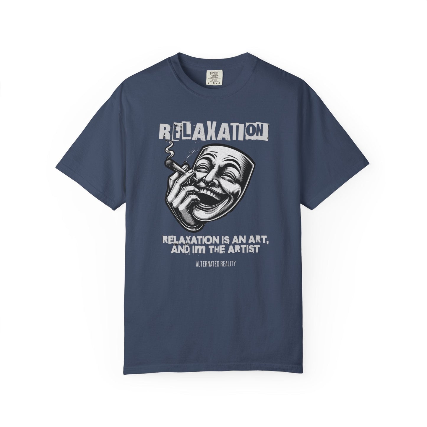 Graphic t-Shirt - relaxation is an art for men for smokers