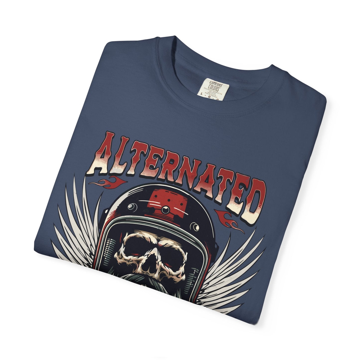 Motorbike skull t-shirt | Comfortable & Durable cotton tee for riders