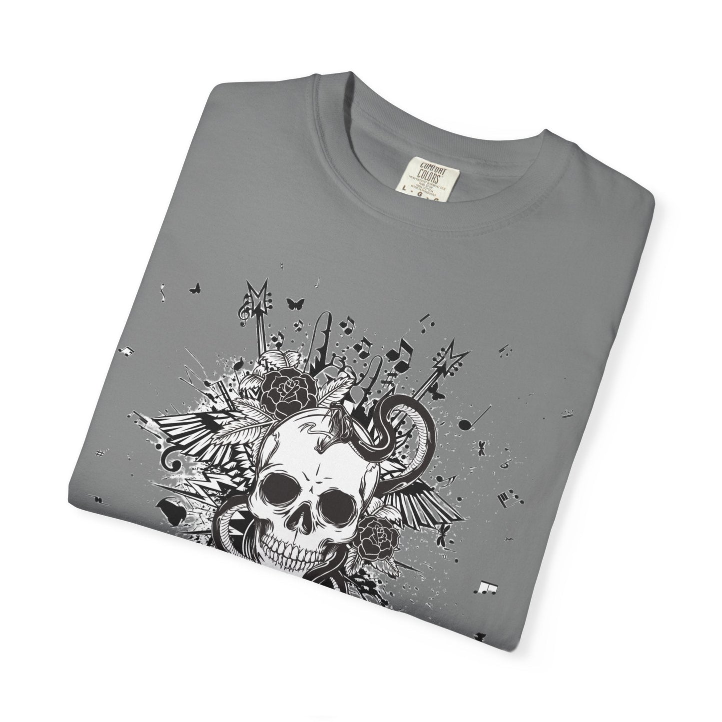 Skull butterfly t-shirt - Edgy grunge style rock 'n' roll for all