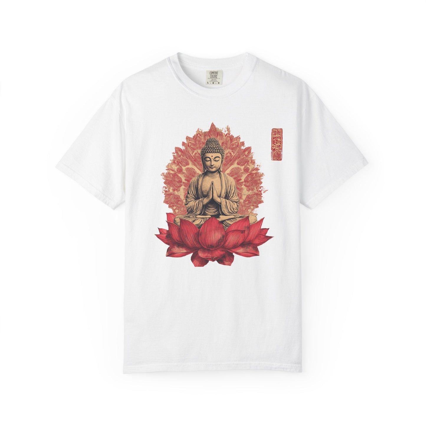 Meditation lotus t-shirt - Peaceful spiritual wear - 100% Cotton