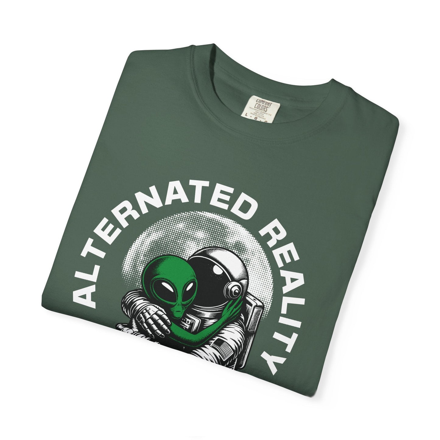 Alien love t-shirt with vintage alien and astronaut design