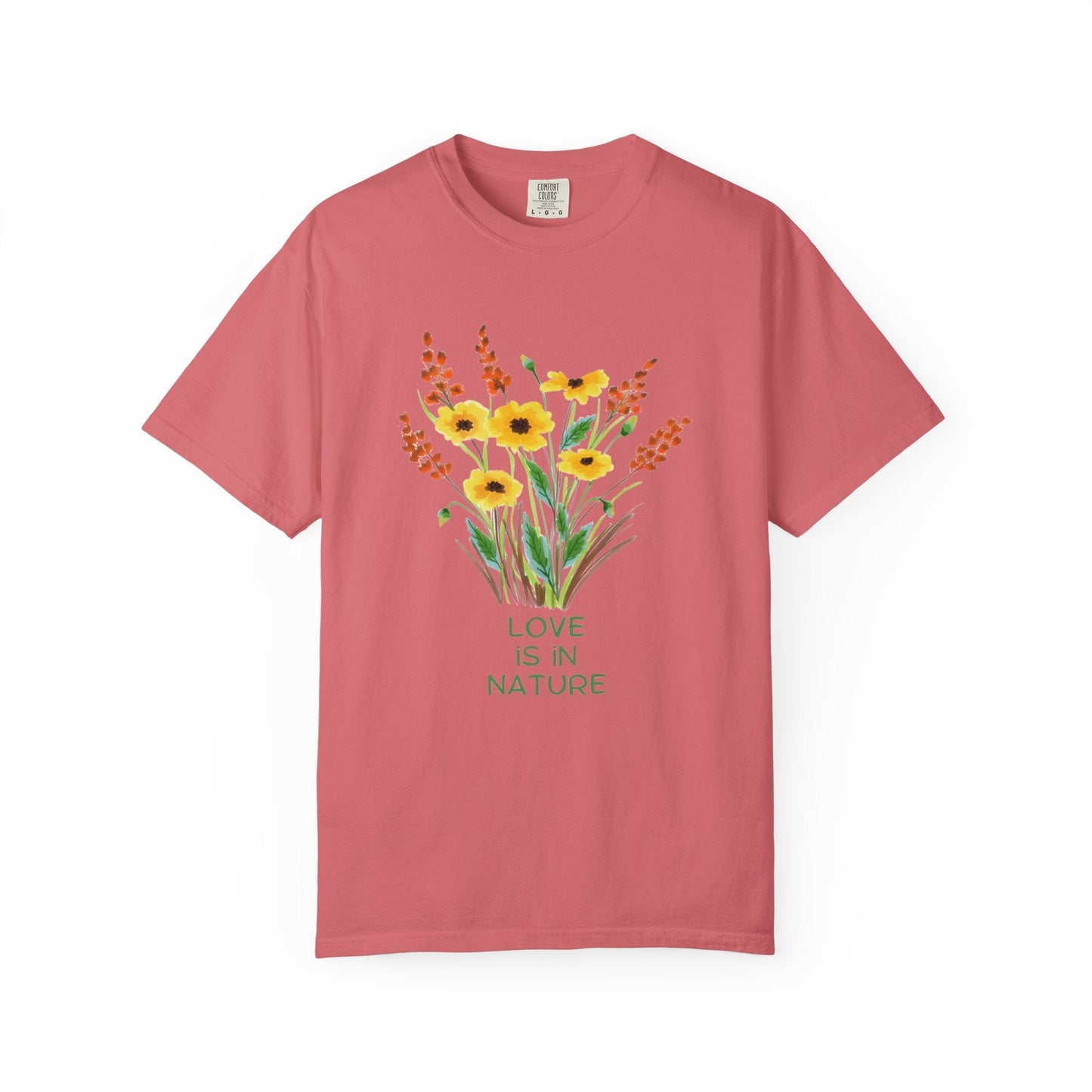 Nature love t-shirt with floral design – Eco-friendly fashion