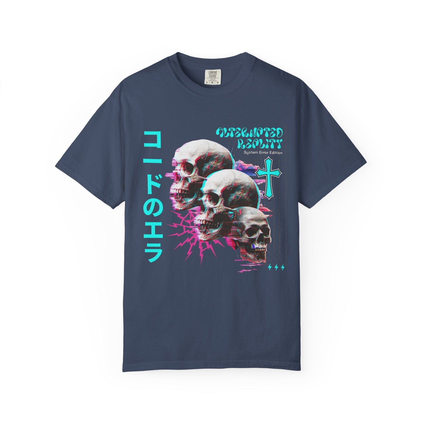 Glitch skulls anime t-shirt | Vibrant design & comfort
