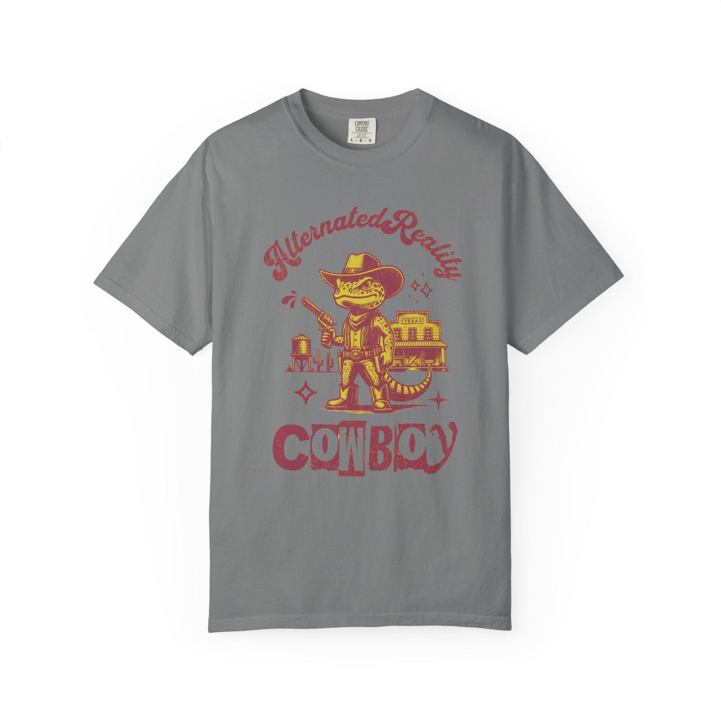 Graphic t-shirt - Alternated Reality frog cowboy contrasted print