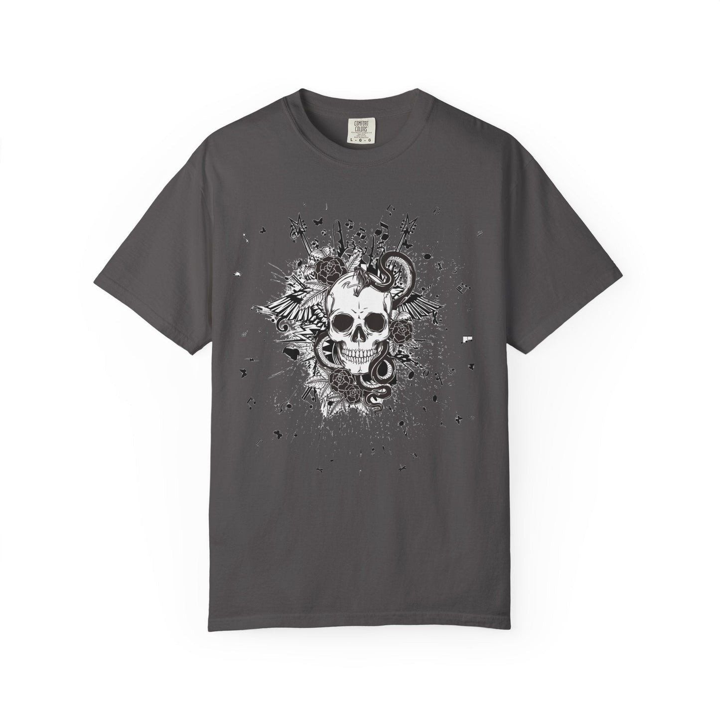 Skull butterfly t-shirt - Edgy grunge style rock 'n' roll for all