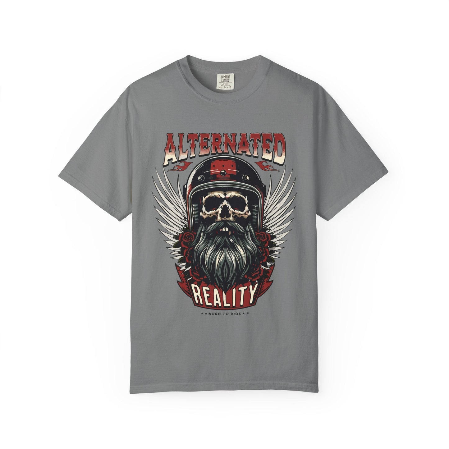 Motorbike skull t-shirt | Comfortable & Durable cotton tee for riders