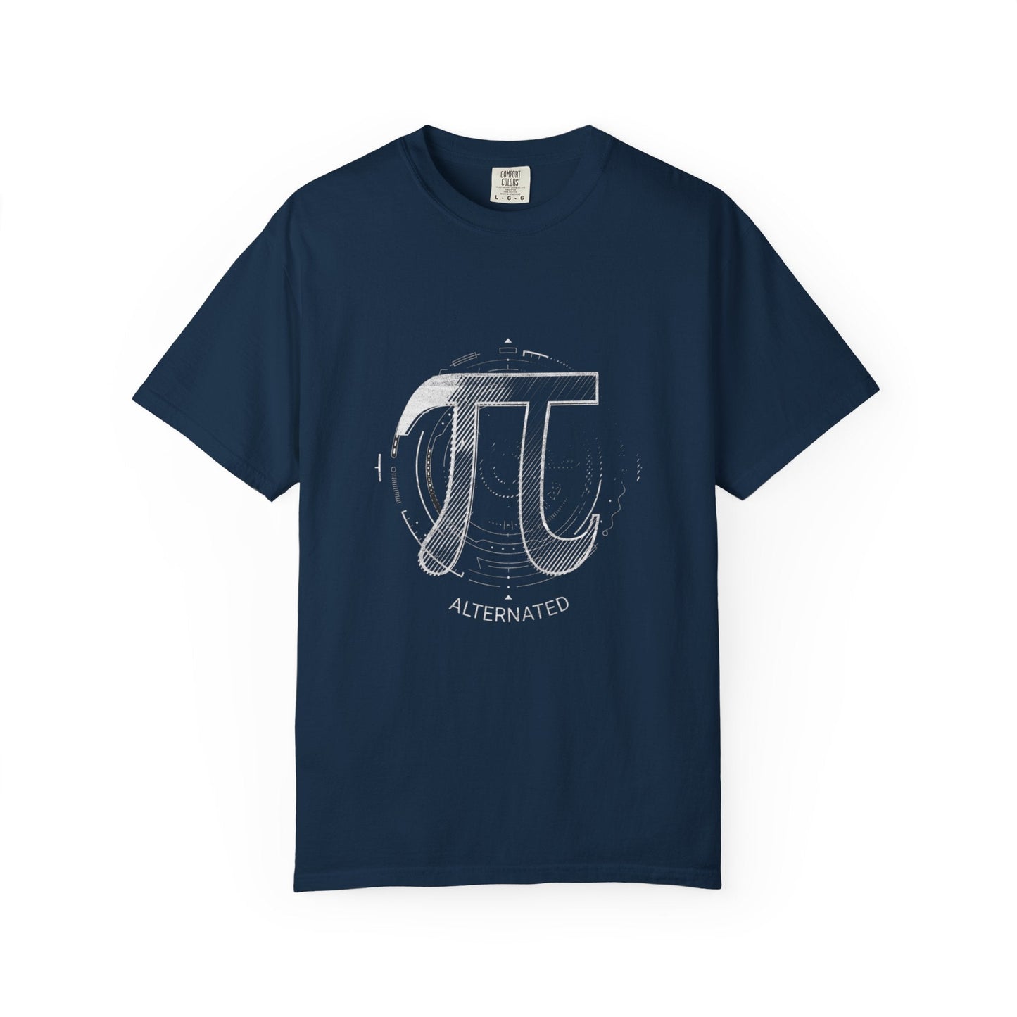 Pi Symbol dark t-shirt - Stylish math graphic tee for science lovers