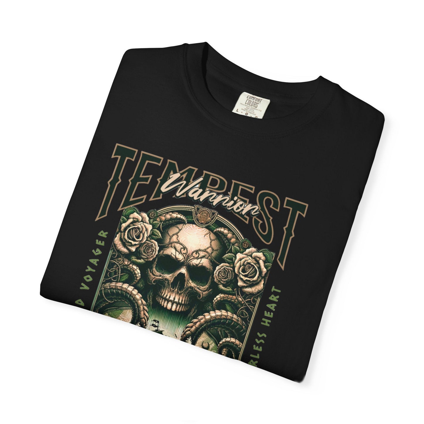Pirate t-shirt with tempest warrior design - nautical style