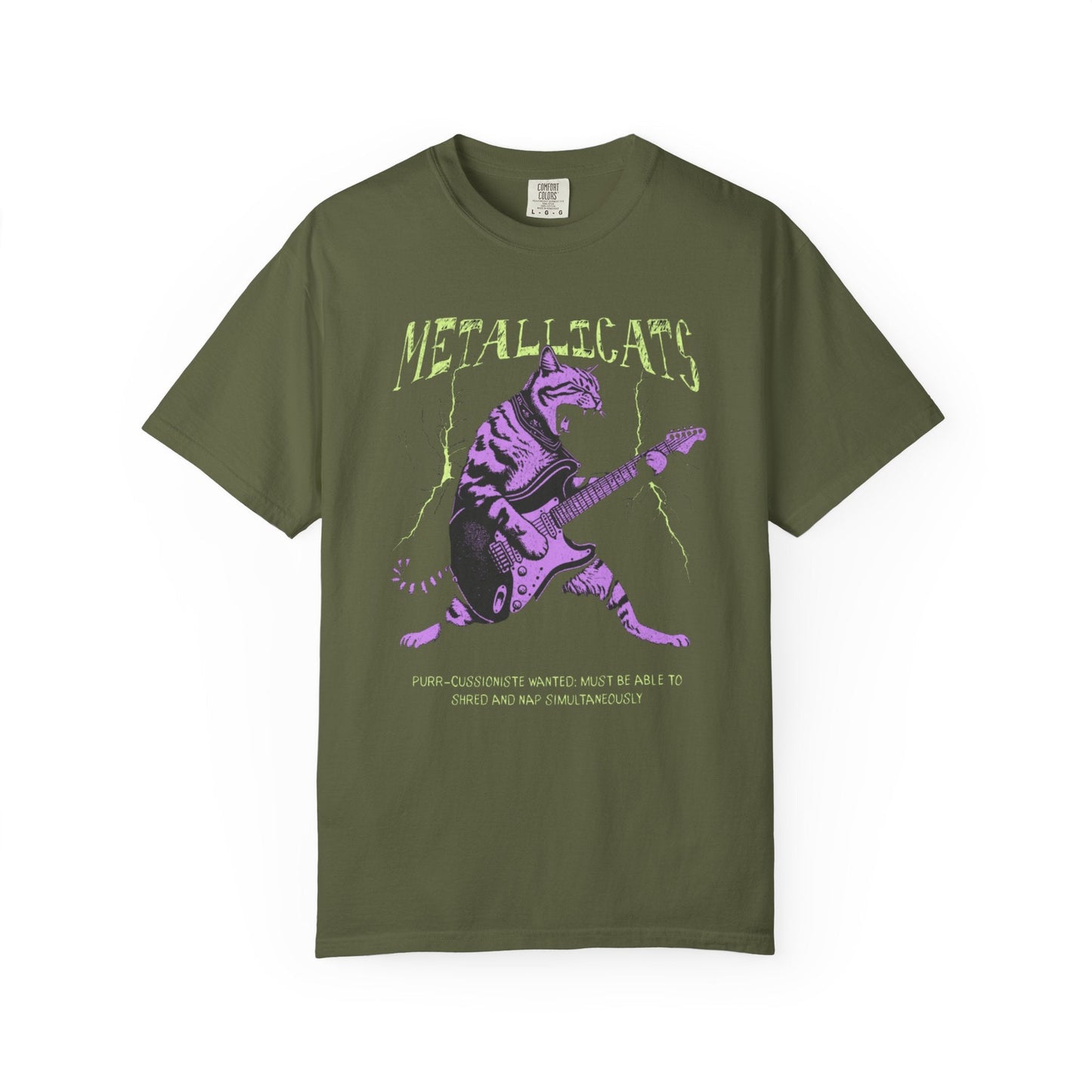 Metallicats t-shirt vintage music apparel humour