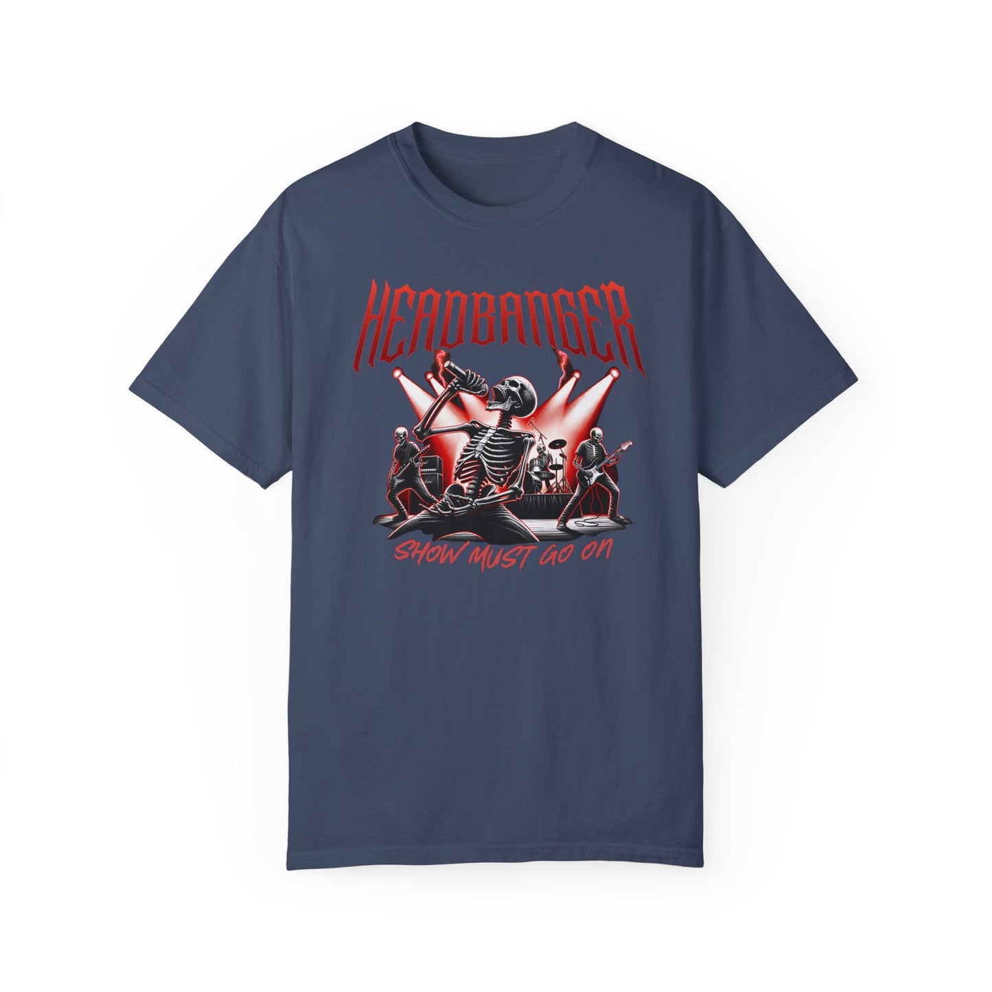 Headbanger rockers T-shirt for heavy metal fans - Show must go on