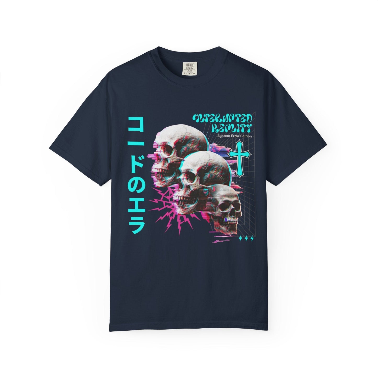 Glitch skulls anime t-shirt | Vibrant design & comfort