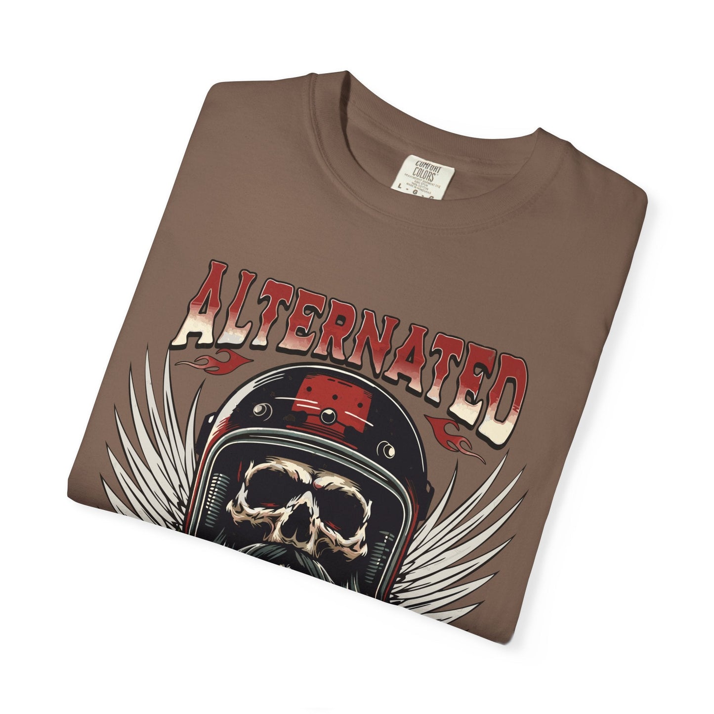 Motorbike skull t-shirt | Comfortable & Durable cotton tee for riders