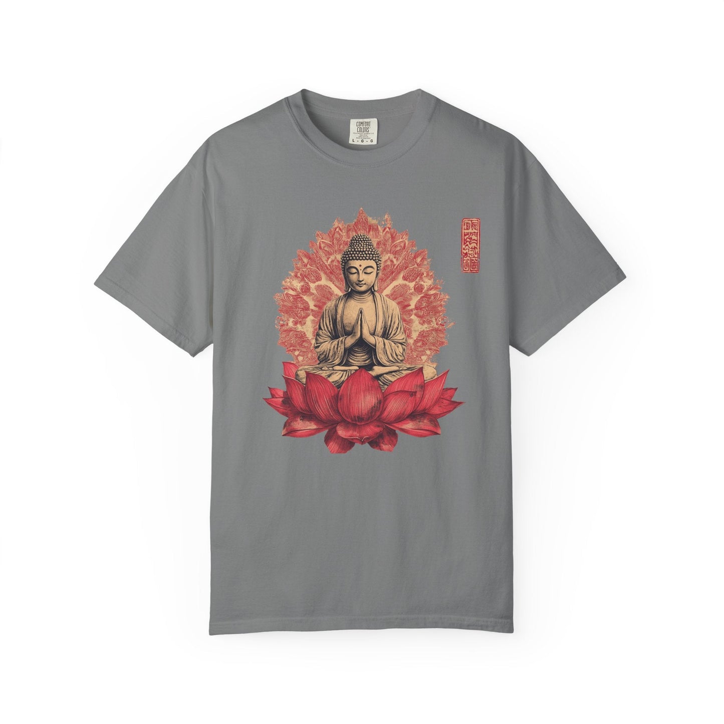 Meditation lotus t-shirt - Peaceful spiritual wear - 100% Cotton