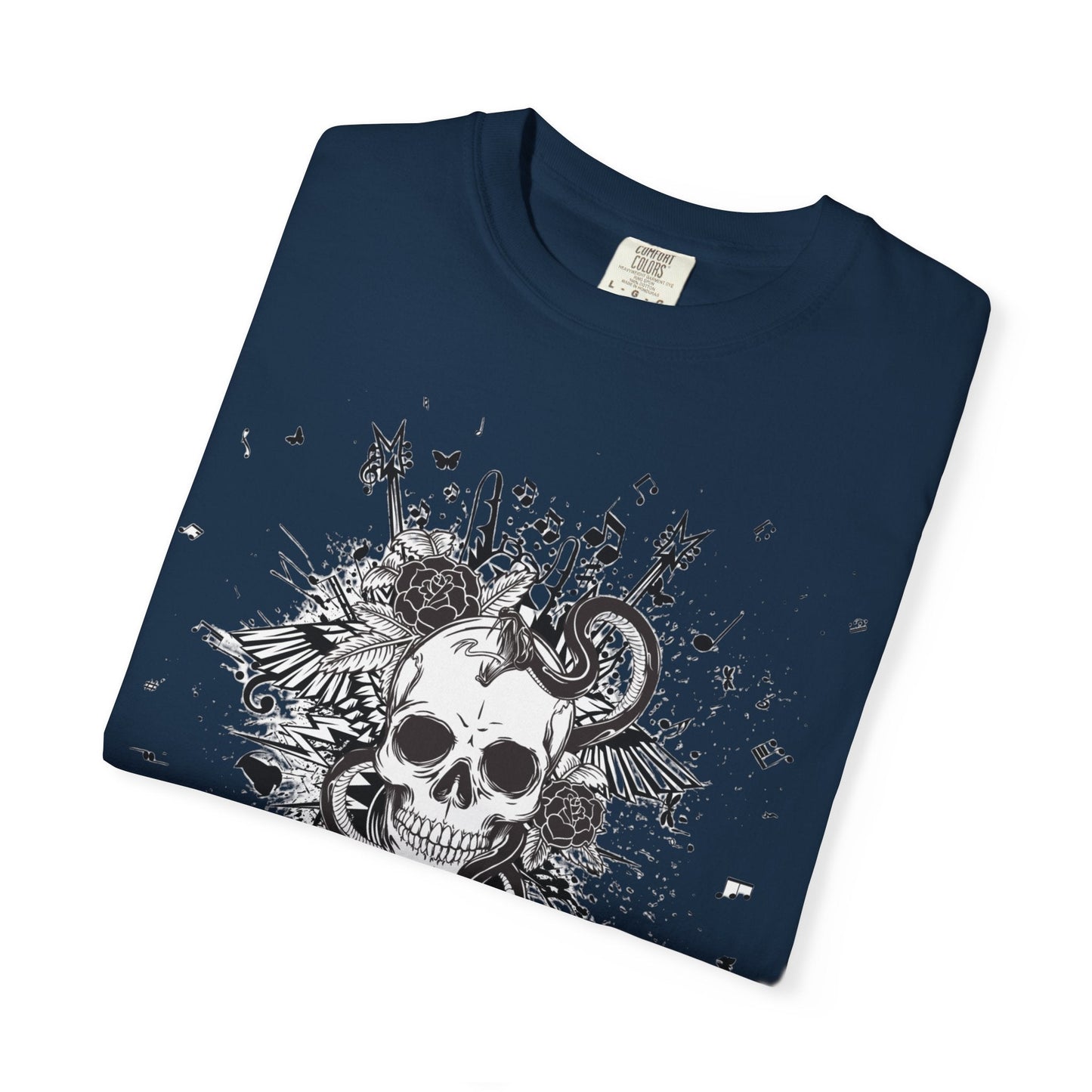 Skull butterfly t-shirt - Edgy grunge style rock 'n' roll for all