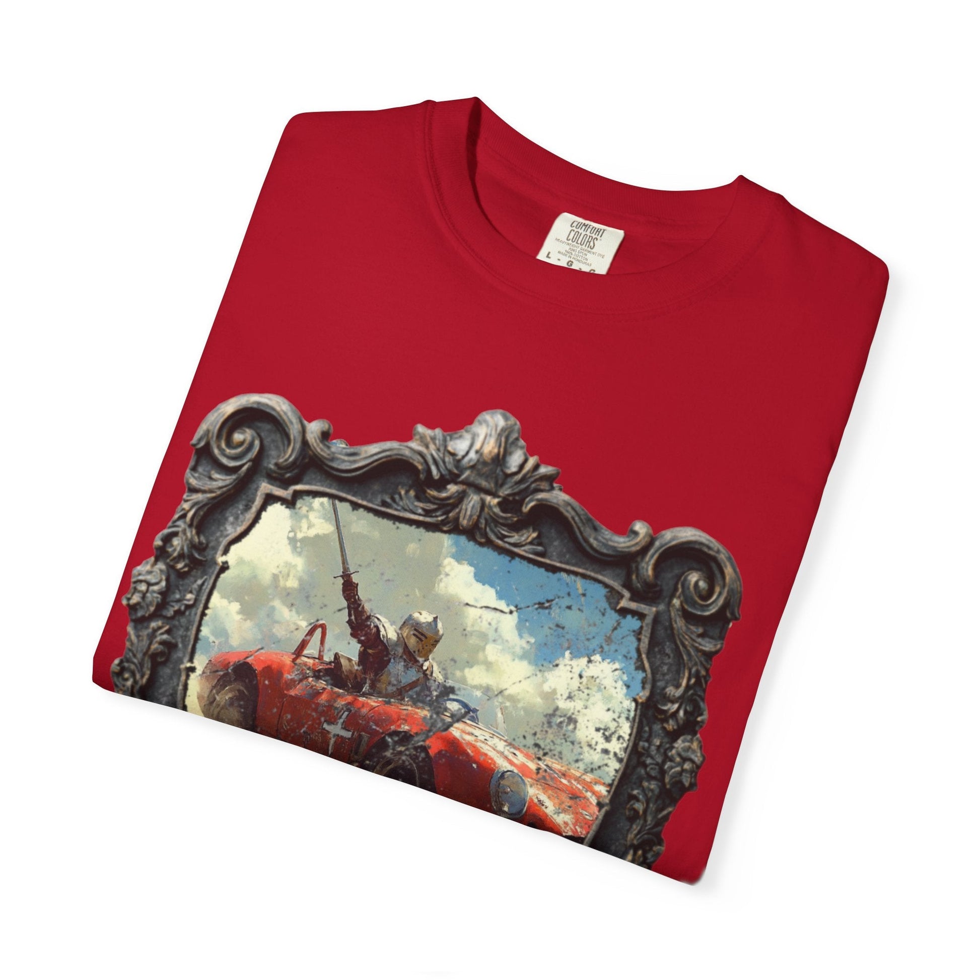 Anachronic knight car t-shirt - Cool vintage style for enthusiasts