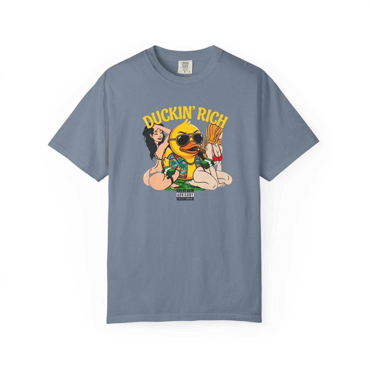 Duckin' Rich – Funny Adult Duck T-Shirt with Attitude
