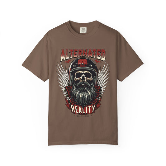 Motorbike skull t-shirt | Comfortable & Durable cotton tee for riders