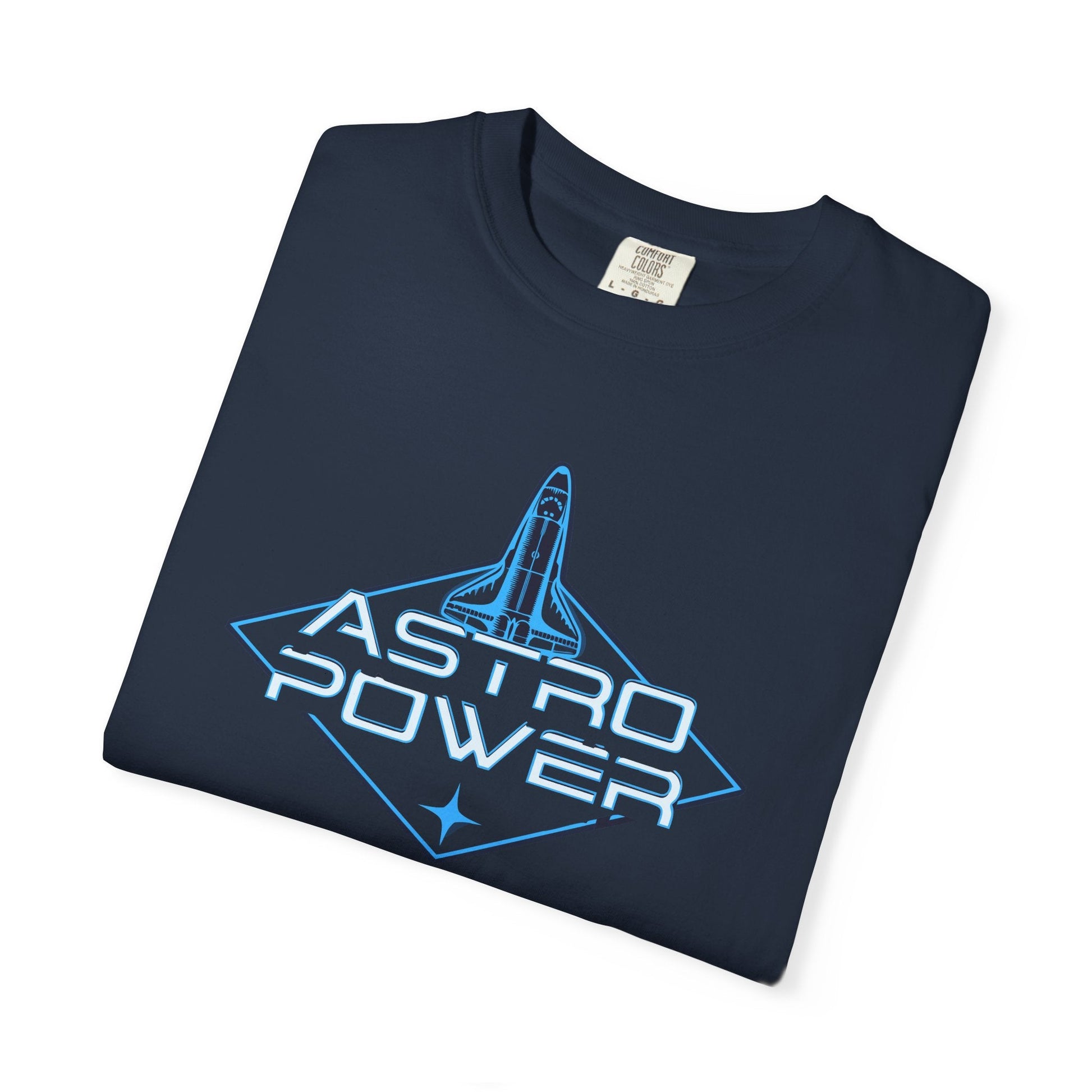 Astro Power unisex t-shirt with space shuttle design | Bold graphic tee