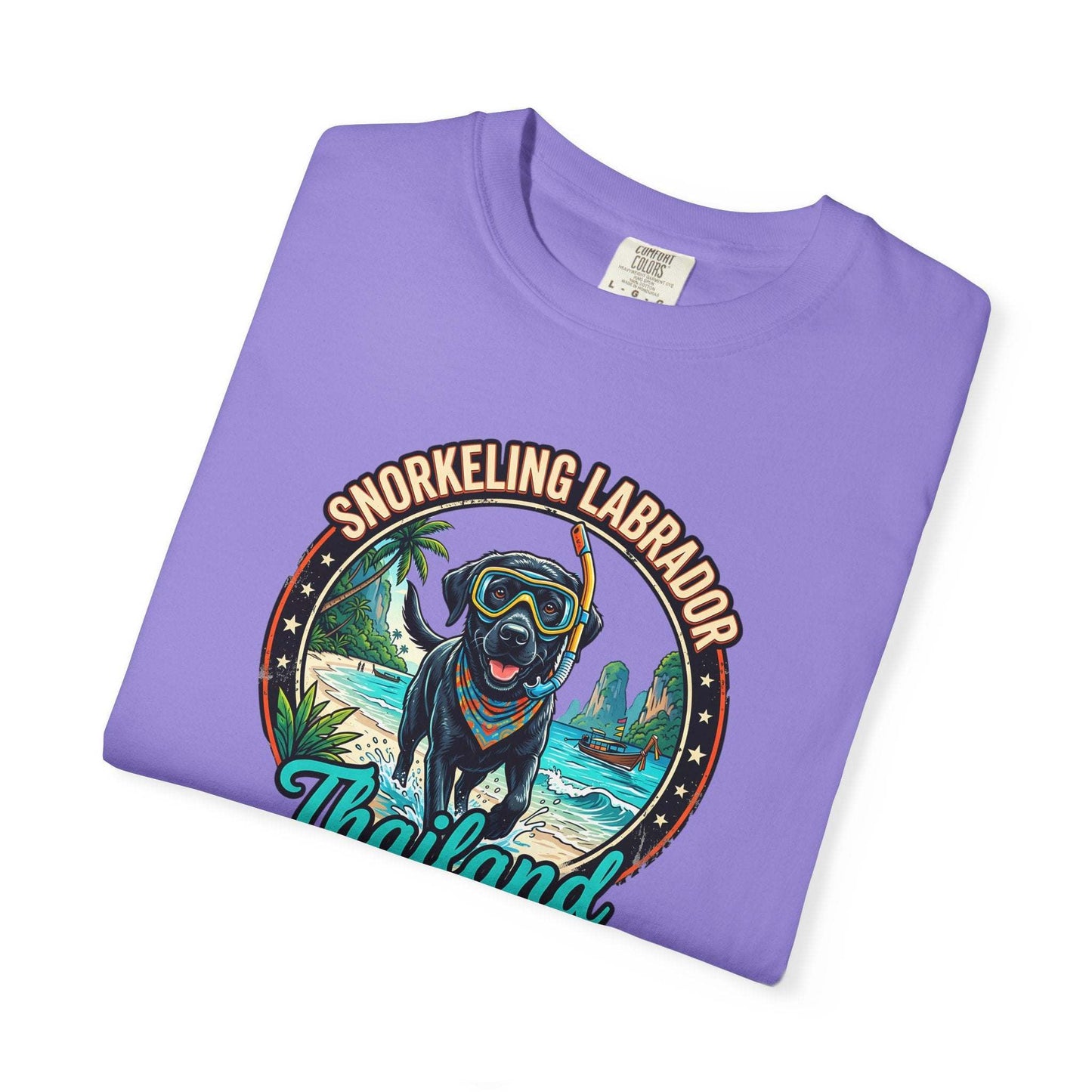 Labrador Holidays in Thailand Fun Tee for Dogs Lovers