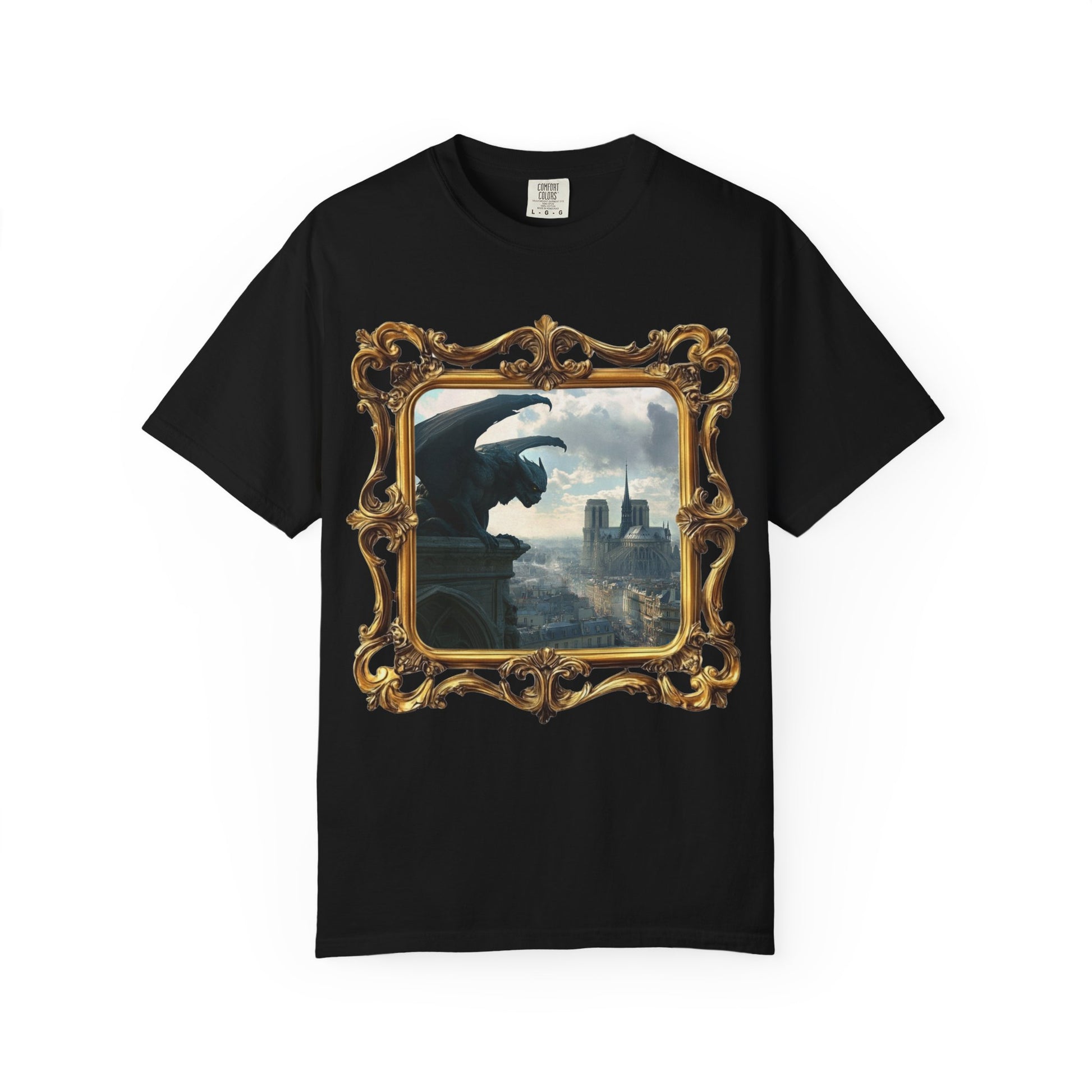 Paris mysteries gothic t-Shirt - Unique gargoyle design