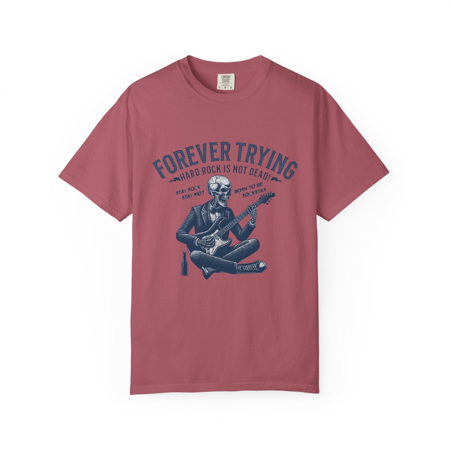 Rose rocker guitarist: stylish t-shirt for rockers