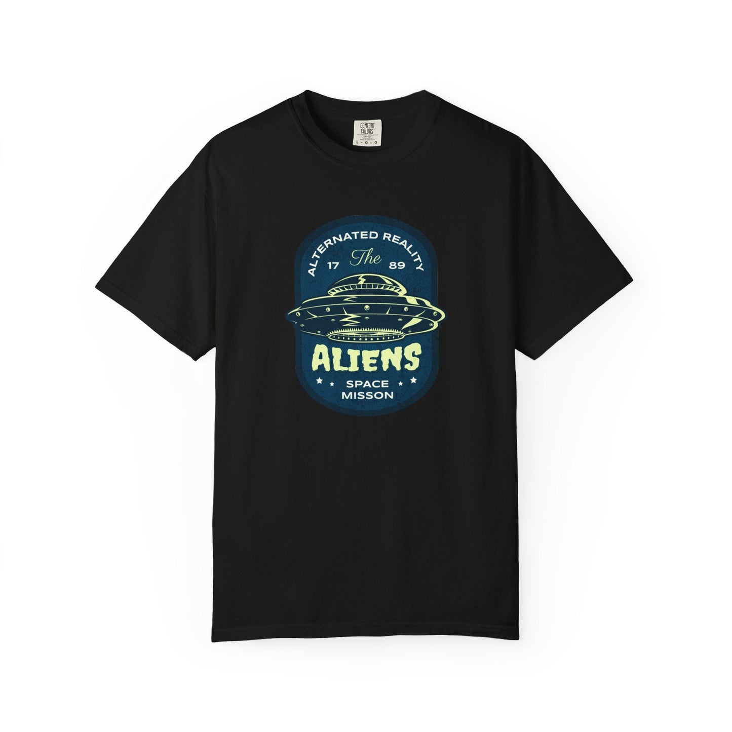 Galaxy print Space Mission T-shirt for space enthusiasts and cosmic adventure fans
