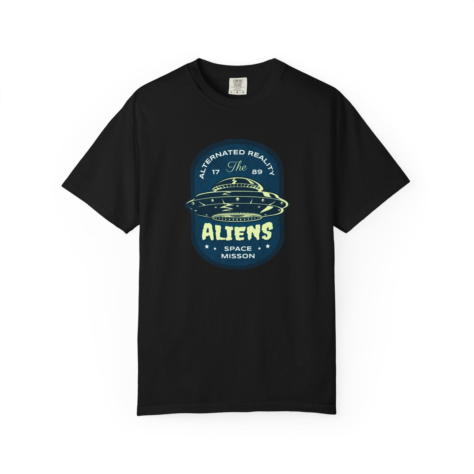 Galaxy print Space Mission T-shirt for space enthusiasts and cosmic adventure fans