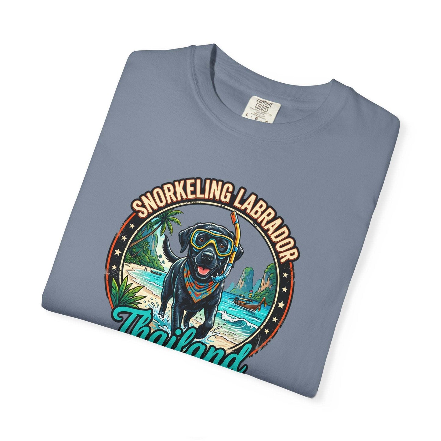 Labrador Holidays in Thailand Fun Tee for Dogs Lovers