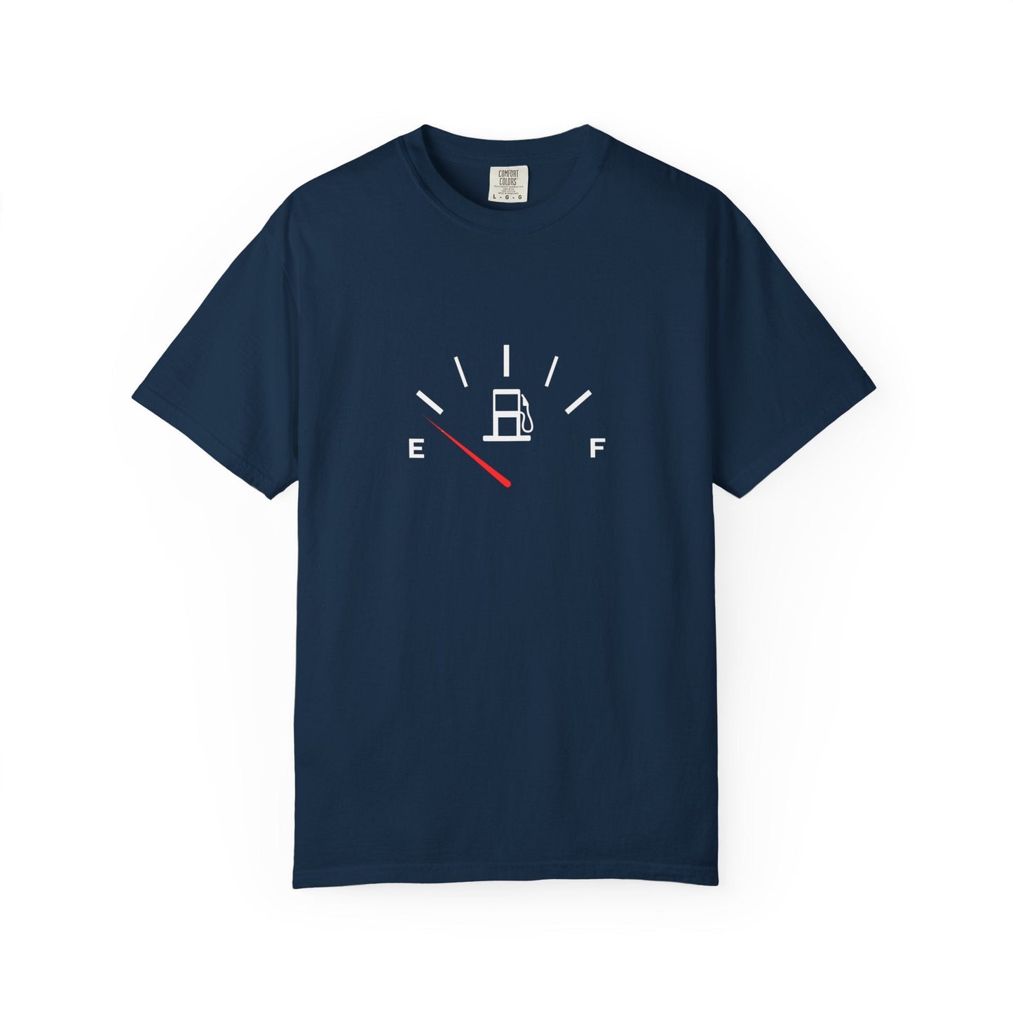 Fuel level dashboard t-shirt: Unisex gas gauge design